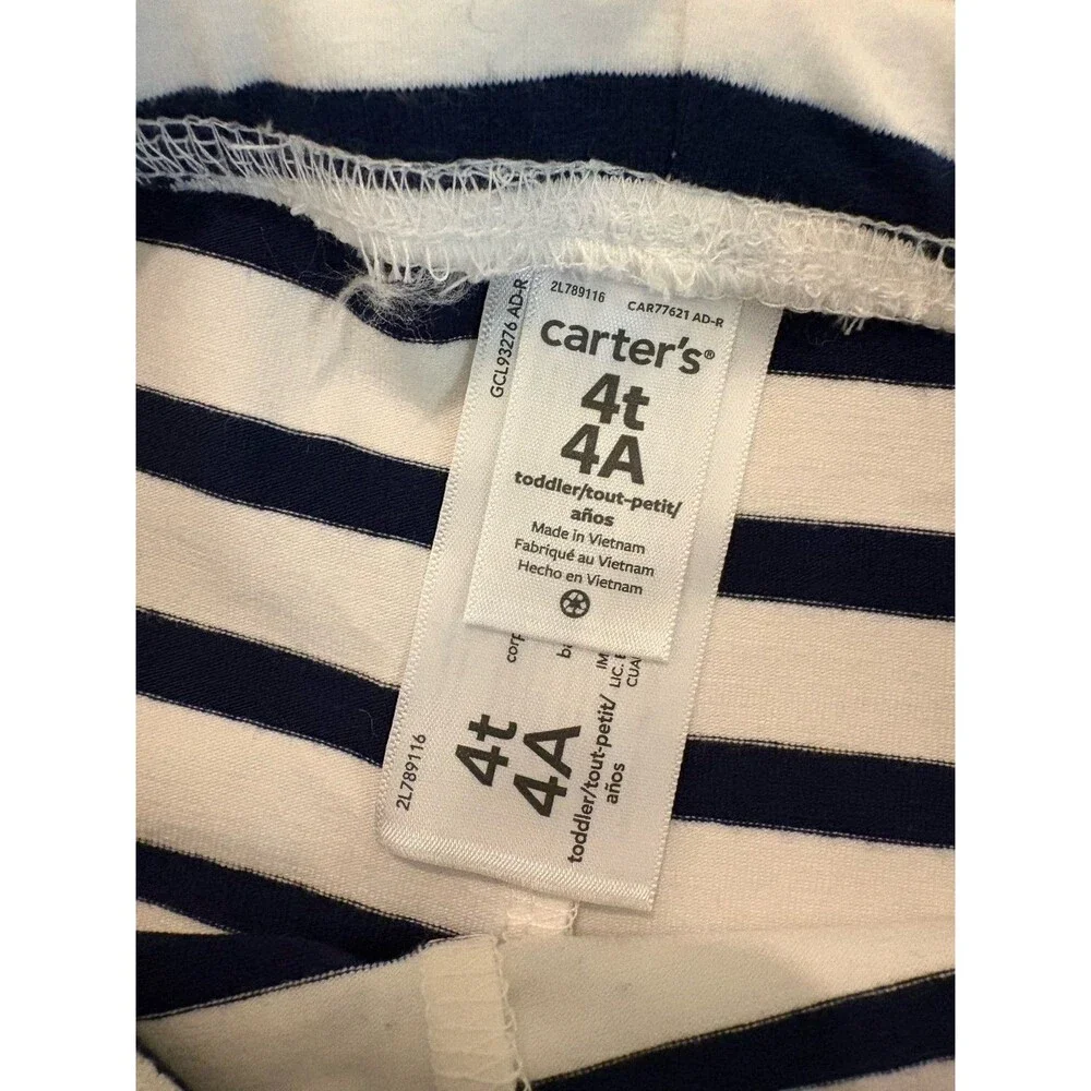 Leggings Bundle - Carter’s & OshKosh - Flowers and Stripes, Size 4T
